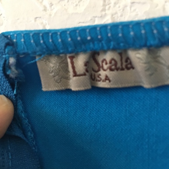 VINTAGE Y2K LA SCALA FIT AND FLARE MINI DRESS - Picture 3 of 3